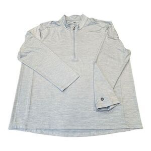 Graham Luxe Porter 1/4‎ Zip Pullover Men's 3XL light Blue Performance Rayon Golf